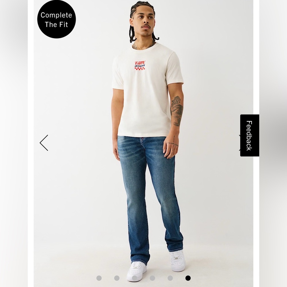 True Religion Geno relaxed slim jean size 34 EUC